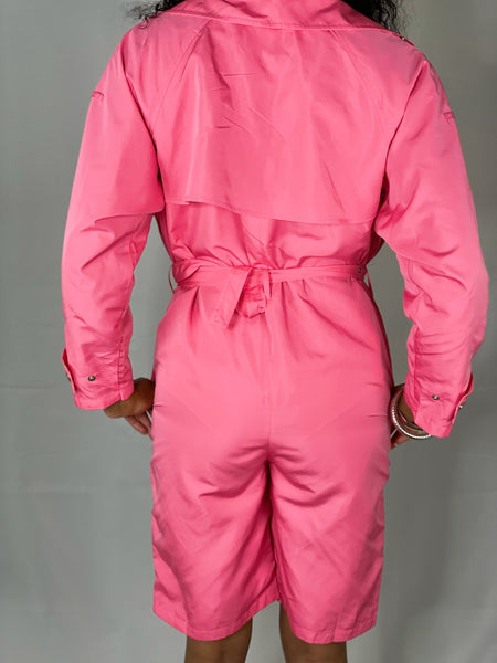 Hot Pink Short Jumpsuit